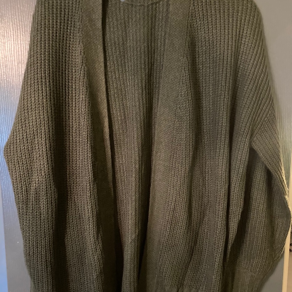 Wild Fable Olive Green Sweater, large
